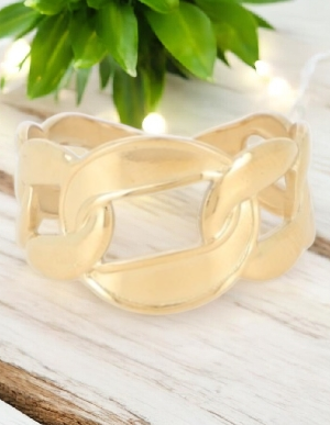 Bague maille effet mat couleur Or