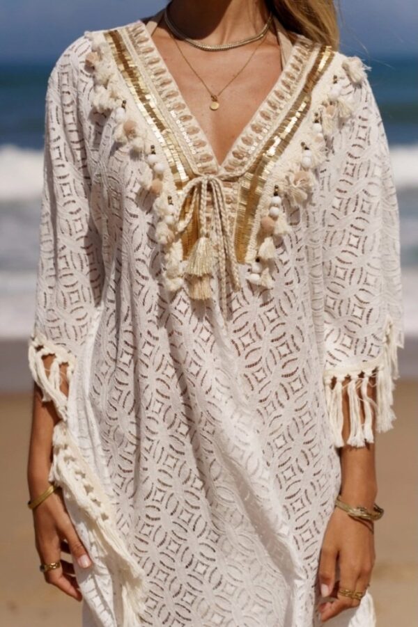 Robe poncho Bohême de plage
