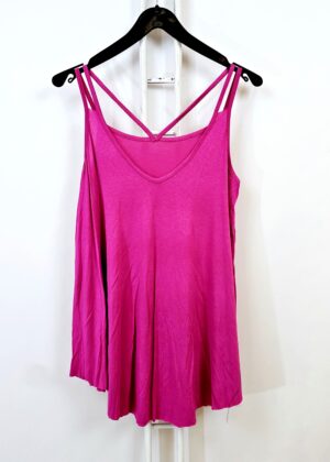 Débardeur Fuschia Elégance Décontracté