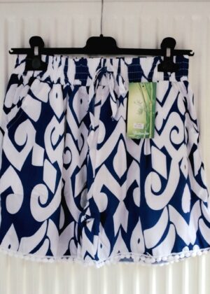 Short imprimé Bleu et blanc