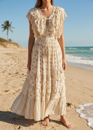 Robe Longue Bohème Élégance Naturelle Esprit Libre