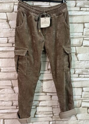 Pantalon Femme cargo caramel