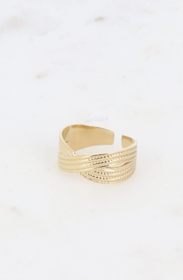 Bague Argentée Tressée Ajustable