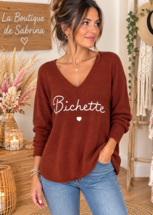 Pull “Bichette” Rouille