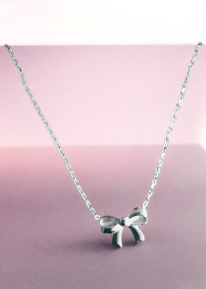 Collier Nœud couleur Argent