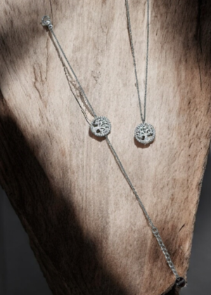 Parure Arbre de vie en couleur Argent Collier et Bracelet