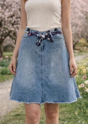 Jupe en jeans Femme midi