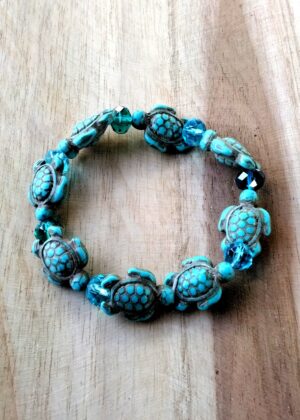 Bracelet Évasion Marine Perles Totues Turquoises