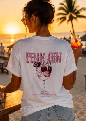 T-shirt Pink Gin Femme