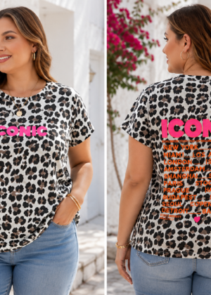 T-shirt Iconic Léopard Grande Taille