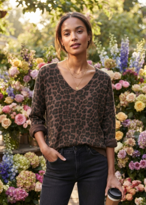 Pull Léopard Femme